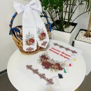 Рушник великодній з бусинами